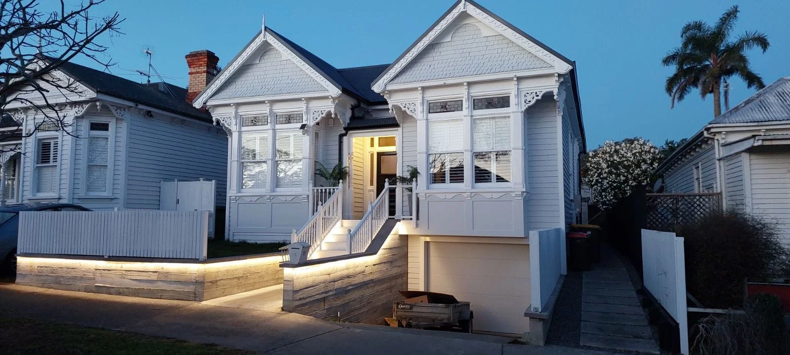 Auckland home with exterior uplighting — Westside Electrical