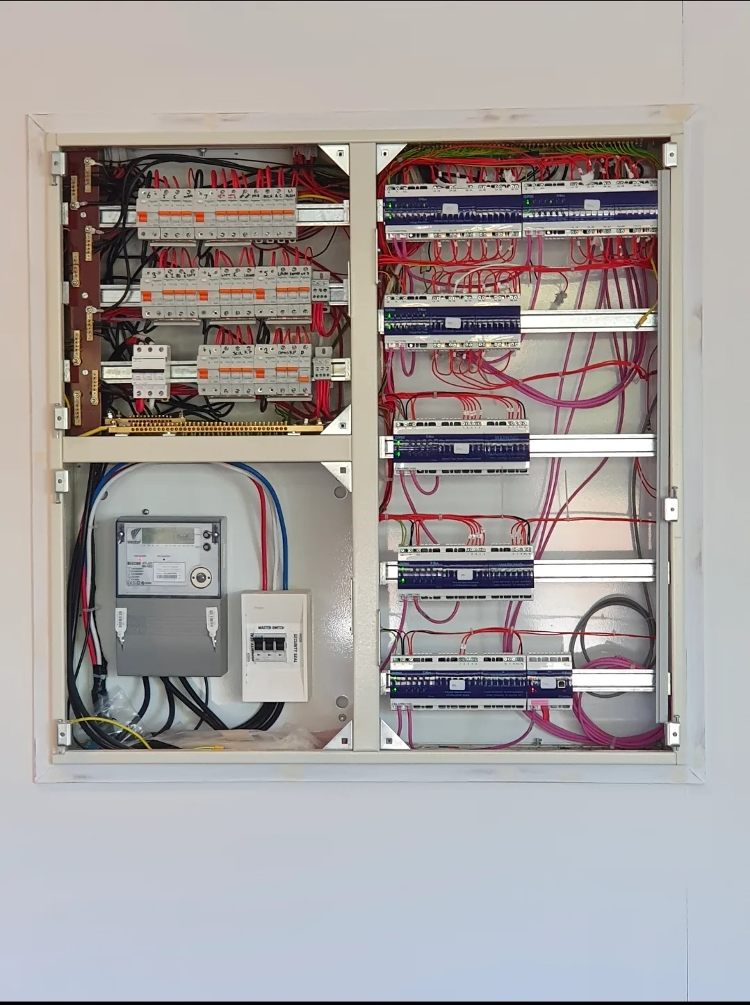 Commercial electrical distribution board installed by Westside Electrical